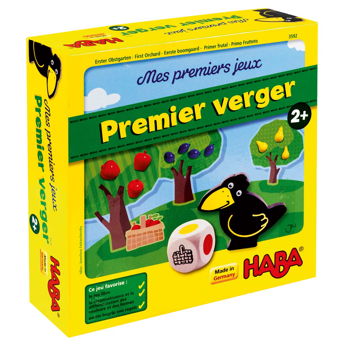 Premier Verger, un jeu de société pour enfants de 2 ans 